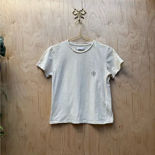 ANINE BING Levy Tee Motorcycle Club Off-White S