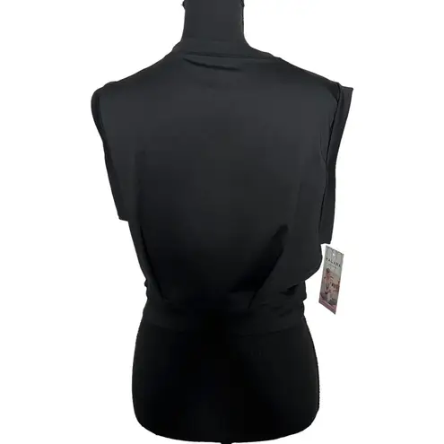 Halara Crop Neck Sleeveless Cropped Yoga Tank Top Medium Women’s Black NWT.