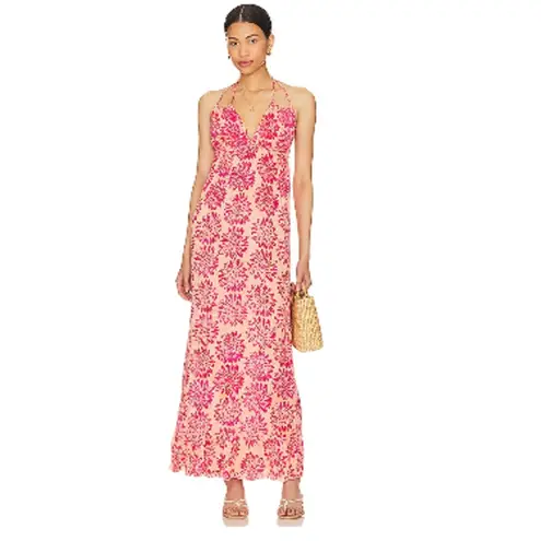 Tiare Hawaii Nanea Daisy Print Maxi Dress Size One Size