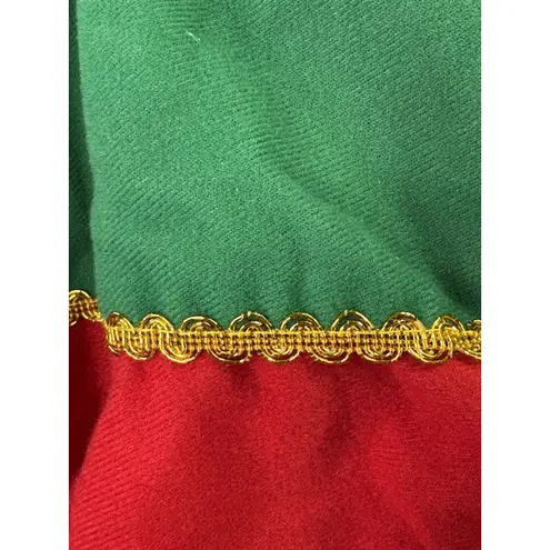 Women's Elf Costume Dress W/ Hat 3X Green Red Gold Trim Christmas Outfit NWT