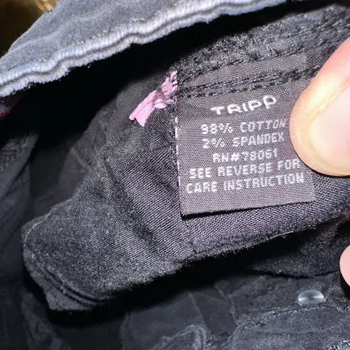 Tripp NYC gothic black acid wash vintage size 1 jeans