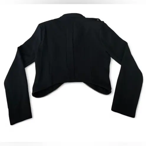 NWT Michael Vintage y2k Blazer Women’s M Black Long Sleeve Open Drape Front Size M