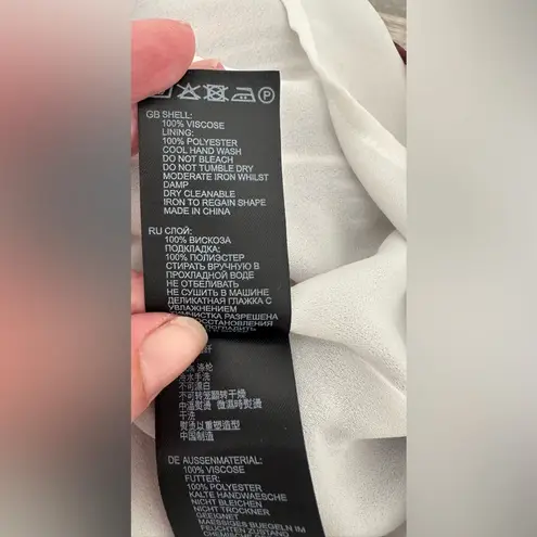 Reiss Josephine ikat flippy berry mini skirt Chiffon Party Summer NWT Size 8