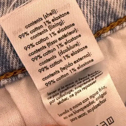 We Wore What Women’s Utility High Rise Straight Jeans Super Light Sz 24