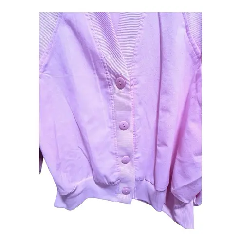 Vintage 80’s Pastel Pink Lightweight Ladie Buttoned Jacket Size 18 MTX NWT