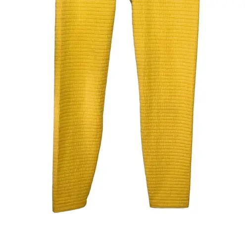 Carbon38 Jacquard High Rise 7/8 Leggings Pale Apricot Women’s Size Small Orange