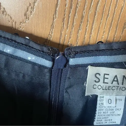 Sean Collection Strapless Sweetheart Cut Crystal Short Ruffle Homecoming Dress