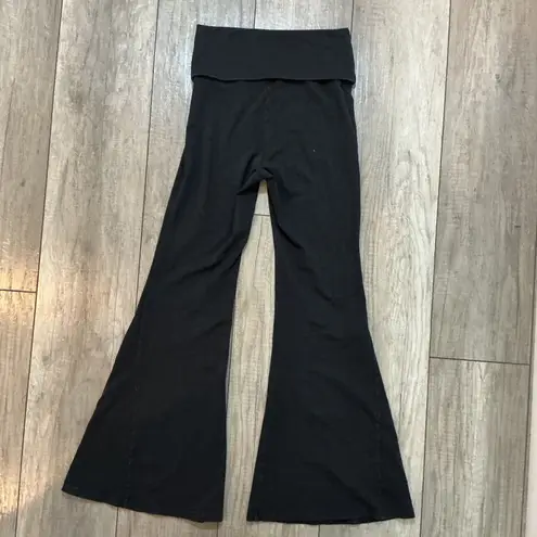 Offline by Aerie Black Foldover Super Flare Leggings Pants Size Small
