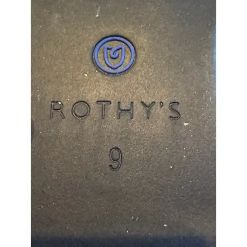 Rothy's The Flat Shoes Size 9 Navy Blue Gray Knit Pointed ballet flat