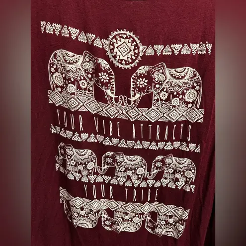 French Pastry Burgundy Elephant Graphic Tee