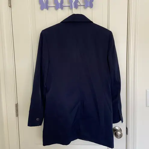 Vintage Focus 2000 by Charles Glueck navy blue multi button up blazer jacket 10