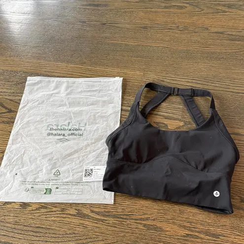 Halara SoftlyZero™ Plush Cut Out Cropped Yoga Tank Top Black Size XS EUC