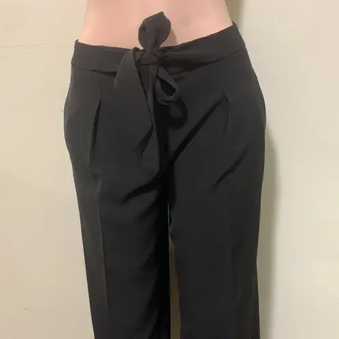 White House | Black Market  The Wide Leg Crop 25” inseam woman size 6 tie belt