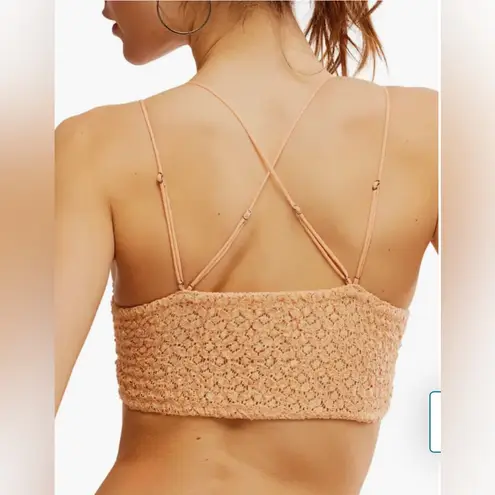 Intimately Free People NWT Adella Bralette in Electric Nectar Orange Mot Size S