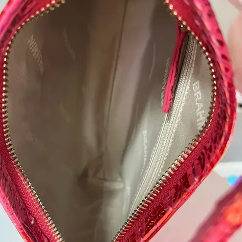 Brahmin Lorelei Shoulder Bag Red Dragon Melbourne Croc Embossed Leather NWT