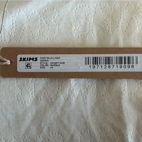 SKIMS NWT  Pointelle Logo Onesie 4X