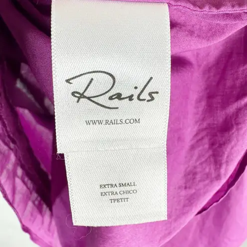 Rails  Filomena Summer Casual Lightweight Ruffle Top Size XS Berry