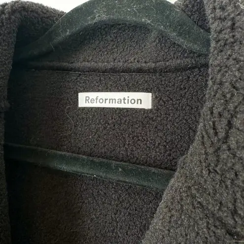 Reformation  | NWOT Stoke Sherpa Lined Suede Jacket in Black