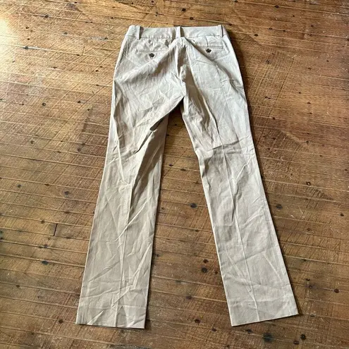 J Crew tan business casual straight leg size 4 slacks