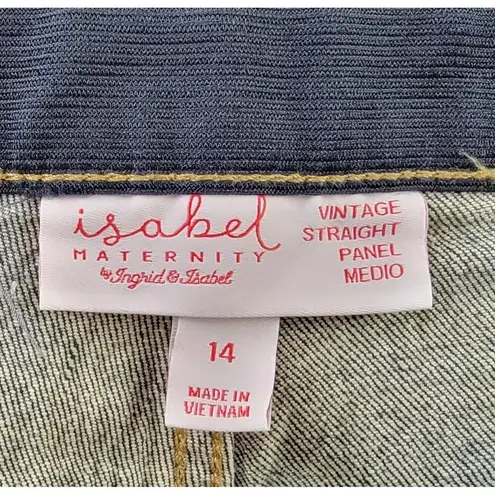 Isabel Maternity Jeans Blue Stretch Waist Skinny Crop Women's Size 14 NWT