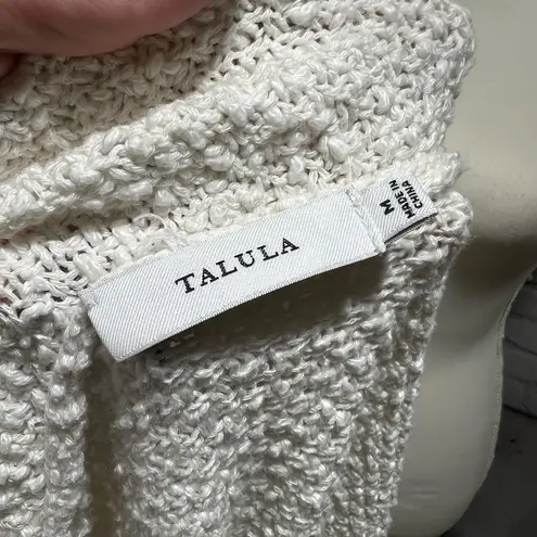 TALULAH Talula open front cream colored 3/4 sleeve sweater size medium