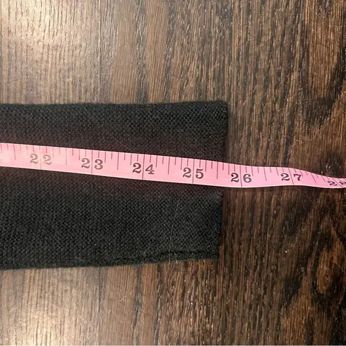 Chic Dark Green 100% Wool Odeeh Crew Neck Sweater Black