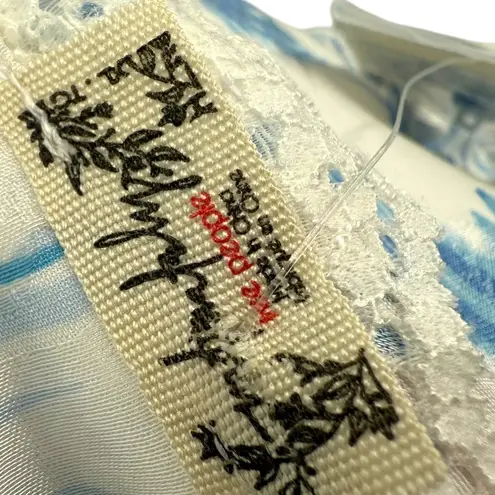 Free People NWT  Beauty Sleep Pajama Top  Satin Floral Print Button Up Size XL thumbnail 2