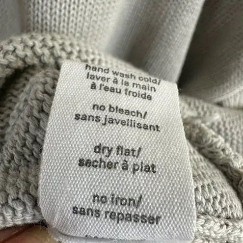 Neon Buddha Womens size Large Tunic Knit Sweater Gray Lagenlook Buttons