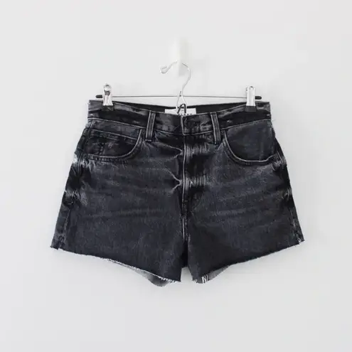 SLVRLAKE / Revolve Farrah Relaxed Cut Off Jean Short in Black Coal NWOT