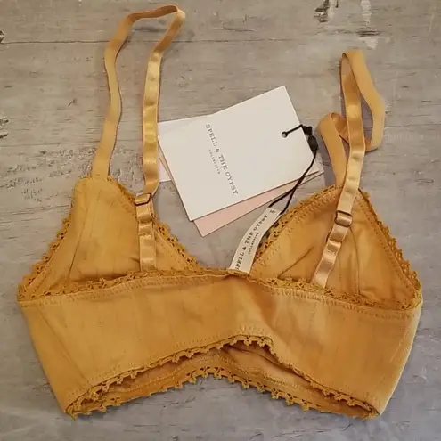 💕SPELL & THE GYPSY💕 Lana Organic Cotton Bralette Sunflower Yellow XXS NWT