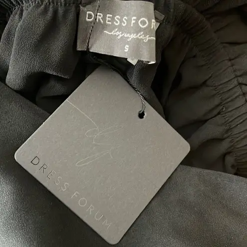 Dress Forum Womens Halter Tie Waist Cut-Out Sleeveless Jumpsuit Black Medium NWT