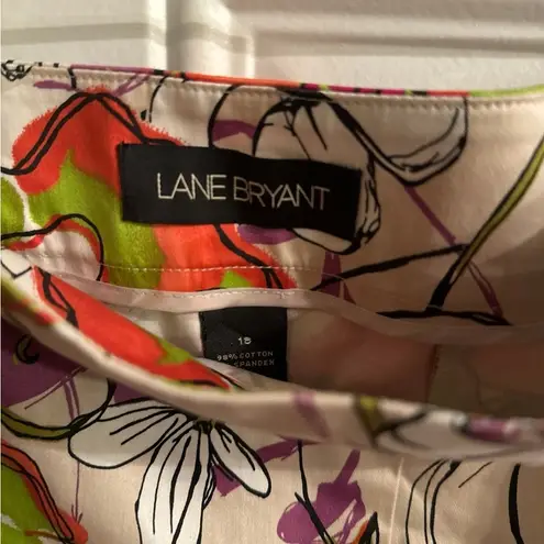 Lane Bryant NWT  Floral Pleated Skirt