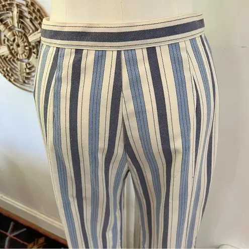 Urban Outfitters  Striped Flare Pants Boho Y2K Retro High Rise Ring Zip Size 6