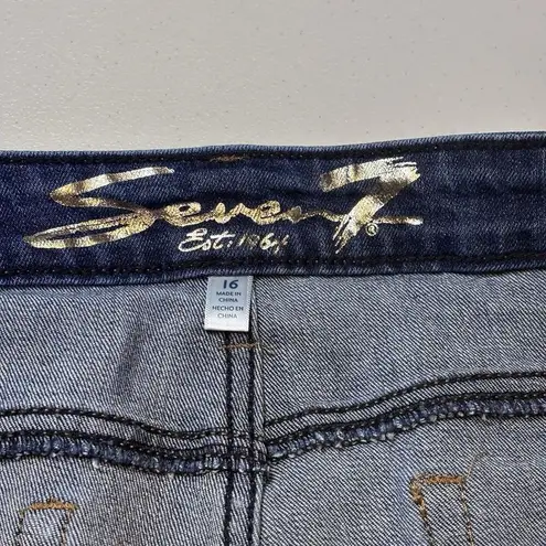 Seven7 Est. 1964 5" Inseam Weekend Short Denim Short US Size 16 Color Wild Fire