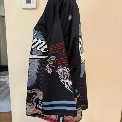 NEW Civilregime Civil Regime Our Team Football Jersey crystal embellishments M Size M