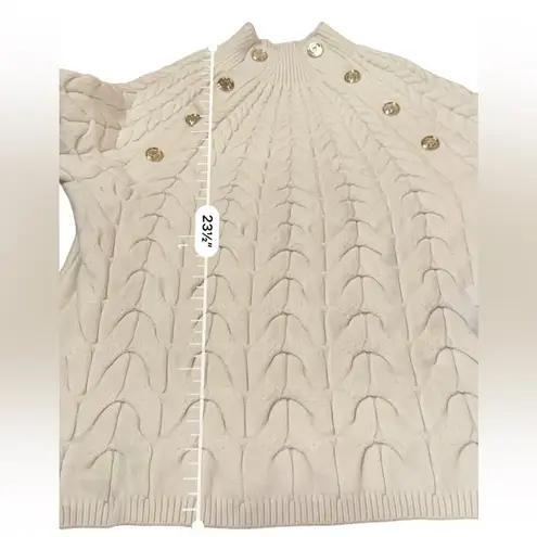 Maje RTR Marnety Button Cable Knit Long Sleeve Button Detail Sweater Sz 1 (S)