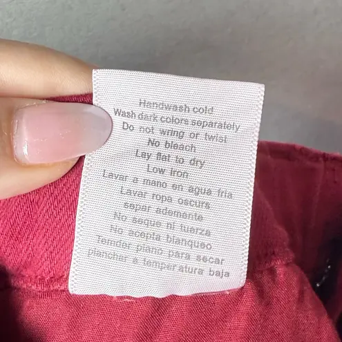 Judy Blue Women’s Drawstring Joggers Jeans 1/25 Garment Dyed Scarlett Denim