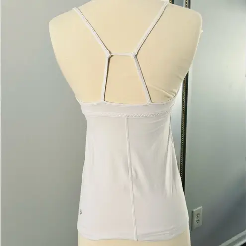 Lululemon Live Lightly Strappy White Tank Top