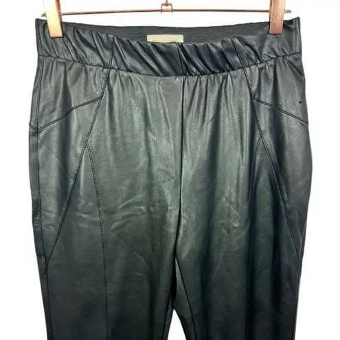 Pilcro Anthropologie Glasgow Faux Leather Skinny Pants Black Size 27