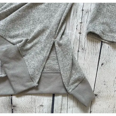 Heathered Grey Oversized Pullover Gray