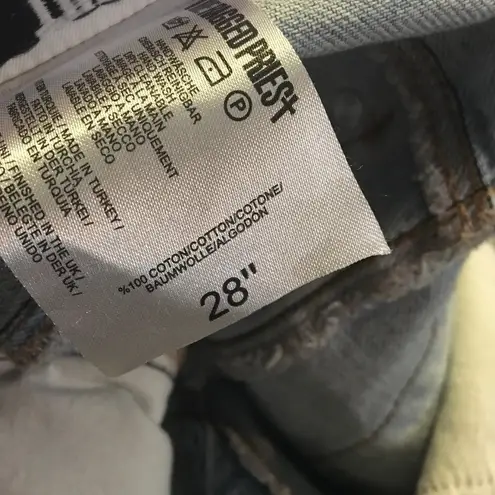 The Ragged Priest Women's Size 28 Gingham Ruffle Hem Savanna Jeans