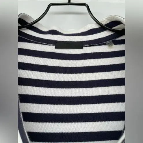 ATM Anthony Thomas Melillo Navy Striped Pima Cotton Dress xs Blue