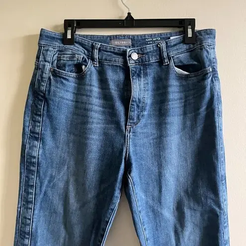 DL1961 Mara Ankle High Rise Instasculpt Straight Alva Womens 31 Distressed