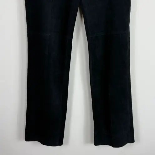 Caslon NWT 100% Genuine Leather Flare Pants in Black Size 8