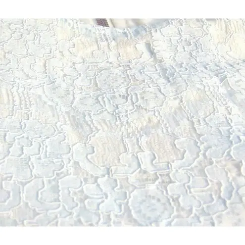 NEW Lark & Ro Womens ICE BLUE SCALLOP LACE Sleeveless 2PC SKIRT TOP Dress SZ 12