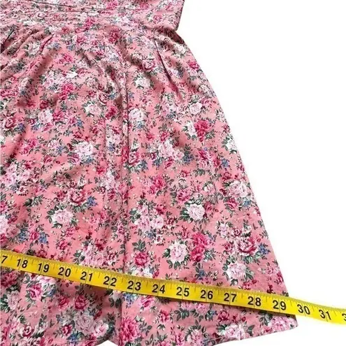 Mable Mini Dress Pink Puff Sleeve Square Neck Cottagecore Coquette Barbiecore Size L