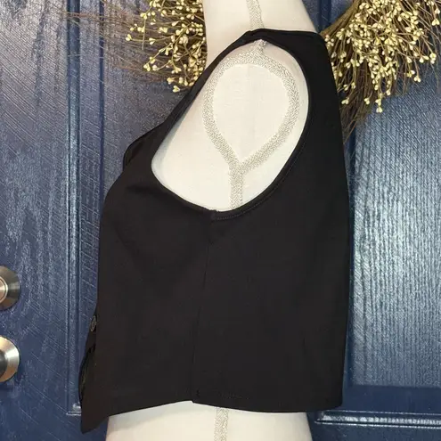 21 Saints Black Women's Buttoned Vest size S NWT