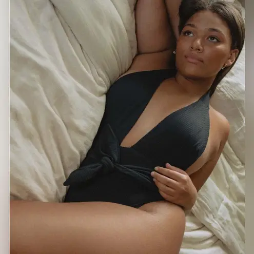 MONTCE Black Rib Tropez Tie