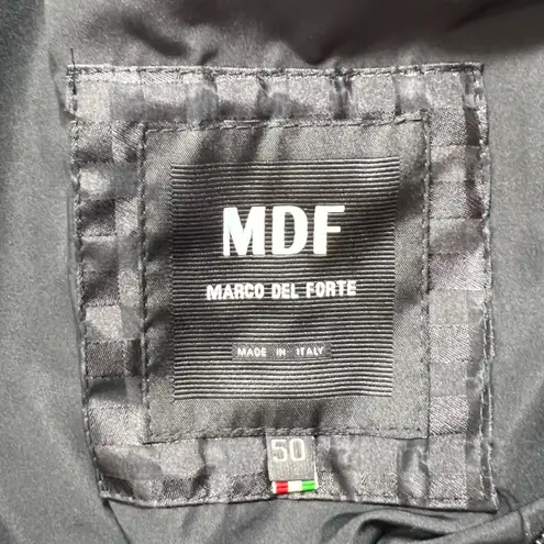 MDF Marco Del Forte Hooded Rain Cloak Black Size XXL