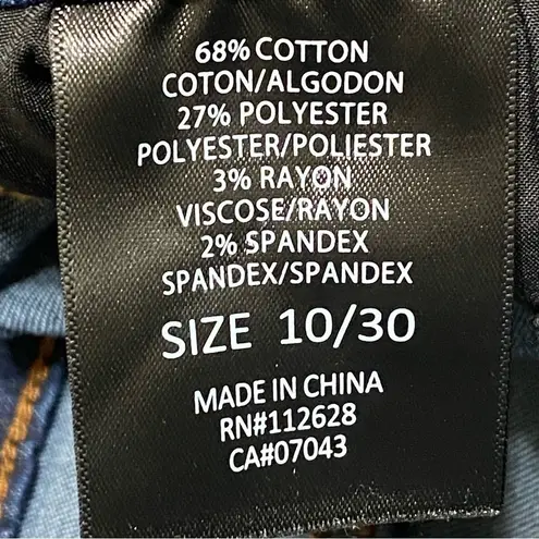 Tahari Chloe Tummy Tuck Skinny Jeans Fit Solution Blue Stretch Denim Size 10